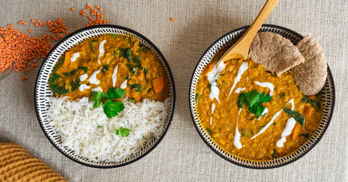 Dahl de lentilles corail